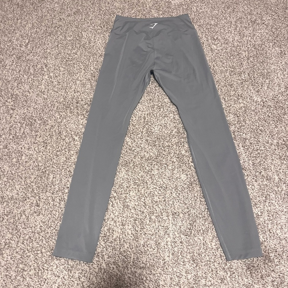 Gymshark Gray High-Waisted Leggings Size L | Stretch Athletic Workout Pants - Picture 3 of 8